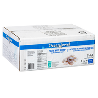 Ocean Jewel Frozen Raw Pacific White Shrimp Tail-Off 51-60, 4.54Kg