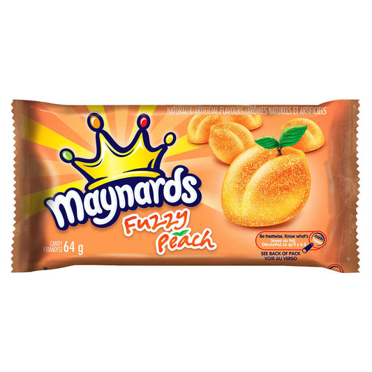 Maynards Fuzzy Peach Gummies 18x64g