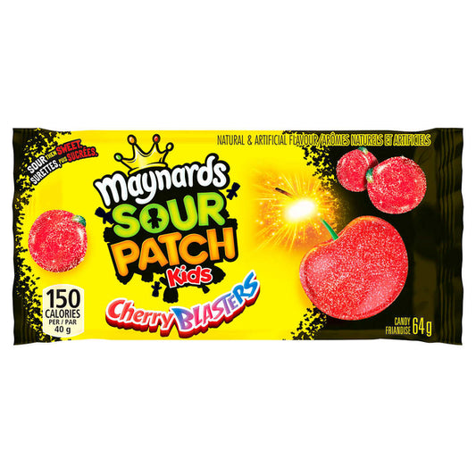 Maynards Sour Patch Kids Cherry Blasters Gummies 18 x 64 g