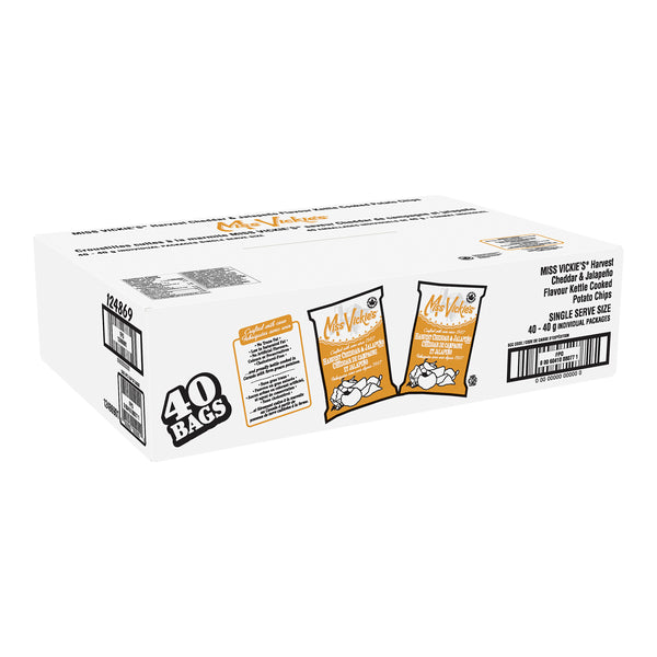 Miss Vickie's Harvest Cheddar & Jalapeno 40x40g