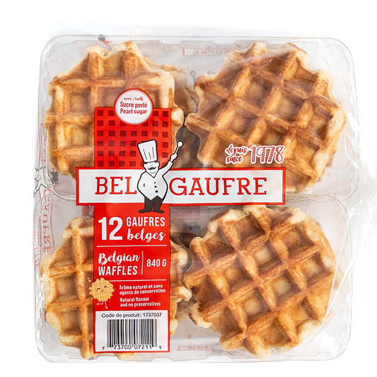 Bel Gaufre Vanilla Waffles Pack of 12 840g