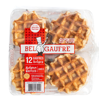 Bel Gaufre Vanilla Waffles Pack of 12	840g