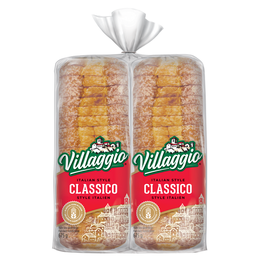"Villaggio White Bread 2 × 675 g"