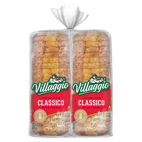 "Villaggio White Bread 2 × 675 g"