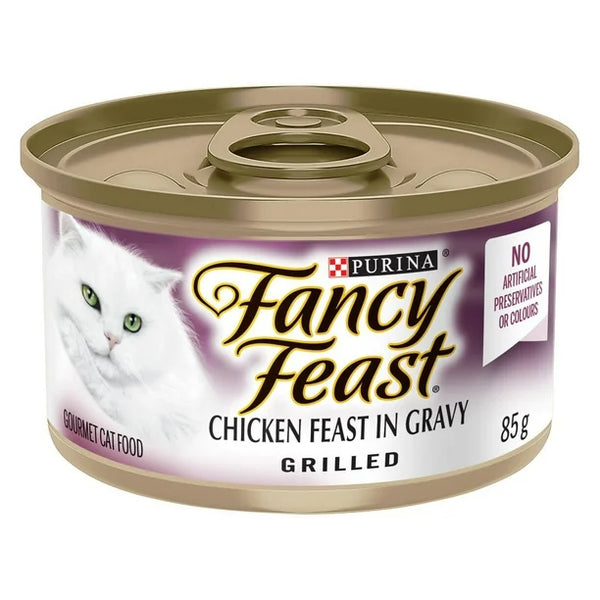 Fancy Feast Grilled Chicken Feast in Gravy, Wet Cat Food 85g, 85 g