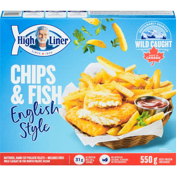 Highliner English Fish And Chip Catch Of The Day 550 gm