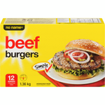 No Name Beef Burgers 4 Oz