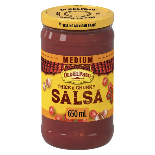 Old El Paso Medium Salsa Thick 650 Ml