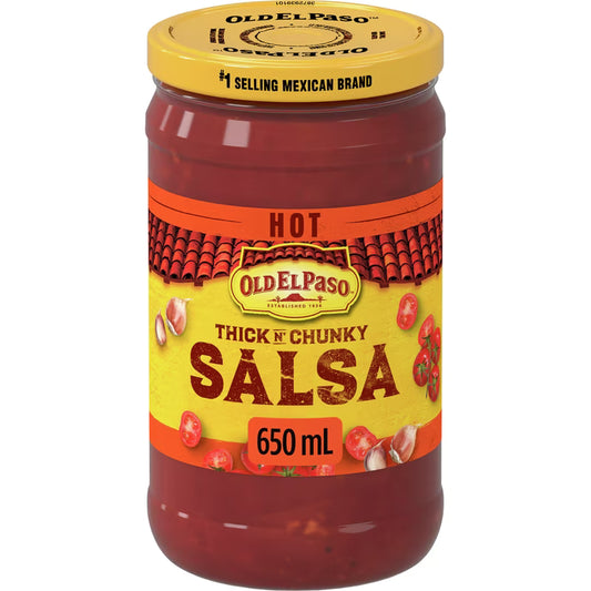 Old El Paso Hot Salsa Thick 650 ml