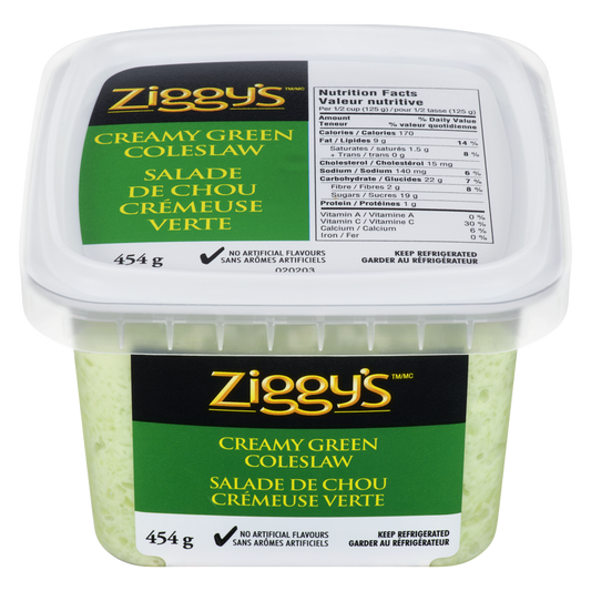 Ziggy Creamy Garden Coleslaw Salad 454g