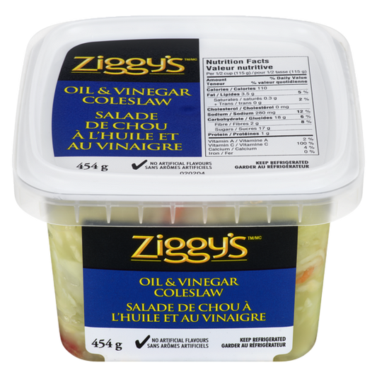 Ziggy Oil & Vinegar Coleslaw Salad 454g