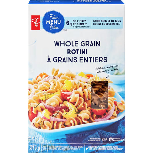 PC Blue Menu Whole Grain Rotini 375g