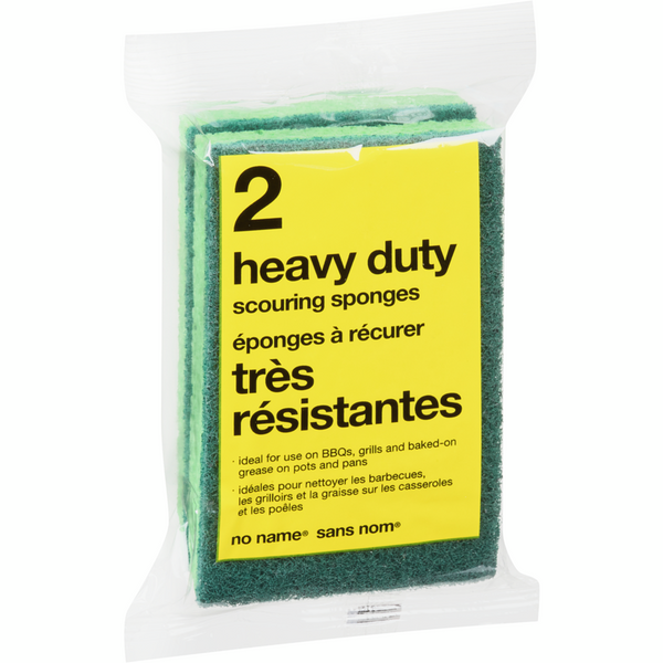 No Name Scour Sponge Heavy Duty 2 pack.