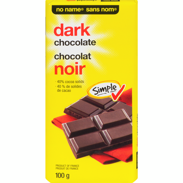 No Name Dark Chocolate Bar