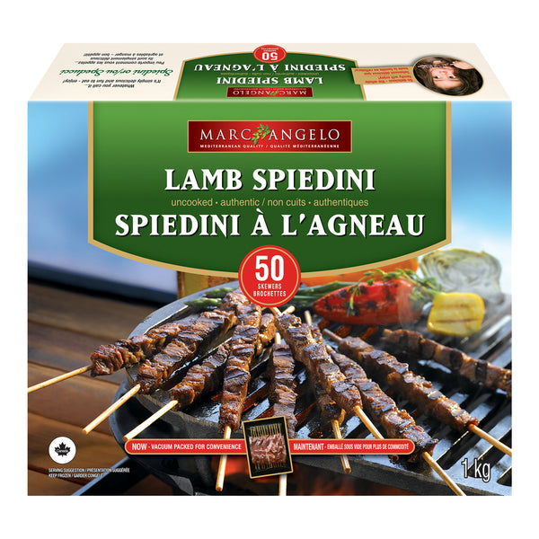 Marc Angelo Frozen Halal Lamb Spiedini	50 x 20 g