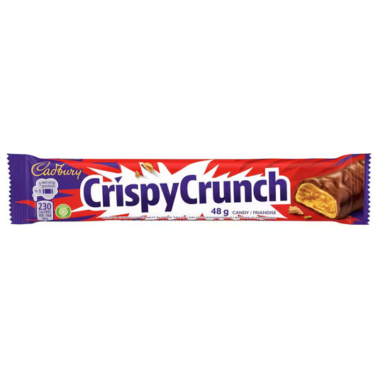 Cadbury Crispy Crunch Singles Chocolate Bar, 100% sustainably sourced cocoa