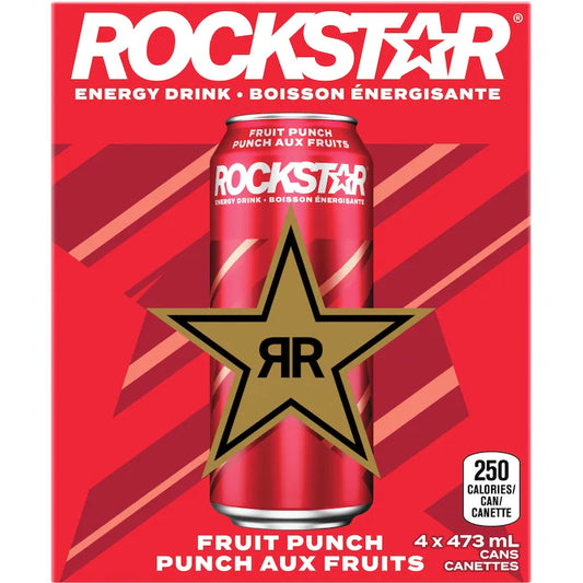 Rockstar Punched Fruit Punch 12x473.0 ml