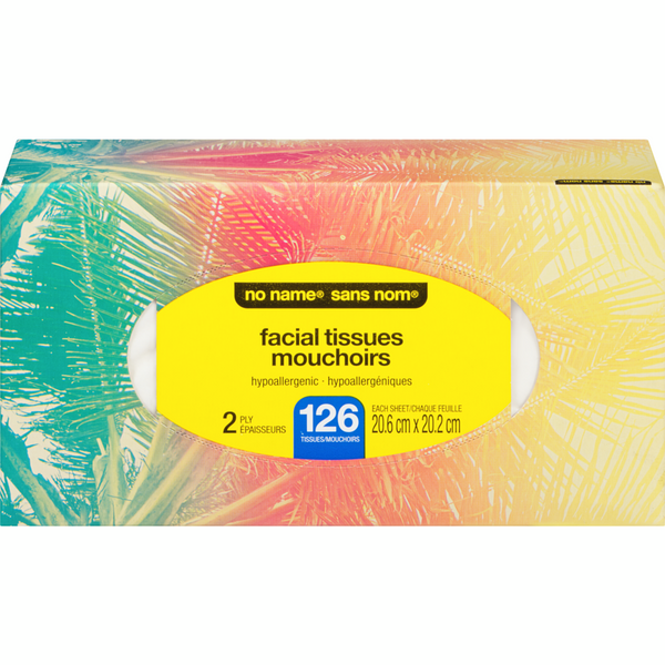 No name Facial Tissue Single 126ct