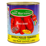 La San Marzano Italian Whole Peeled Tomatoes 2.84 L