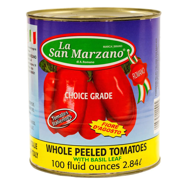 La San Marzano Italian Whole Peeled Tomatoes 2.84 L