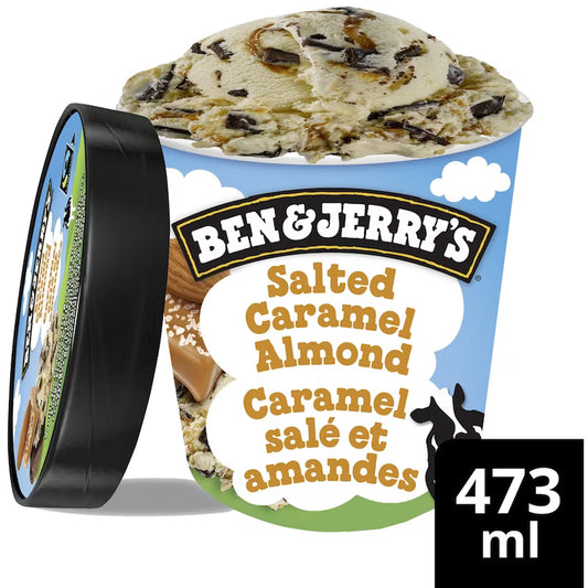 Ben & Jerry's Salted Caramel Almond Ice Cream 473 ml