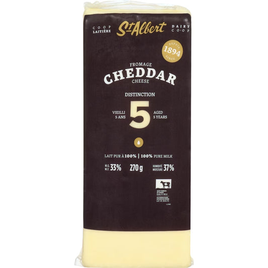 St Albert Aged 5 Years 33% M.F. Cheddar Cheese, 270g