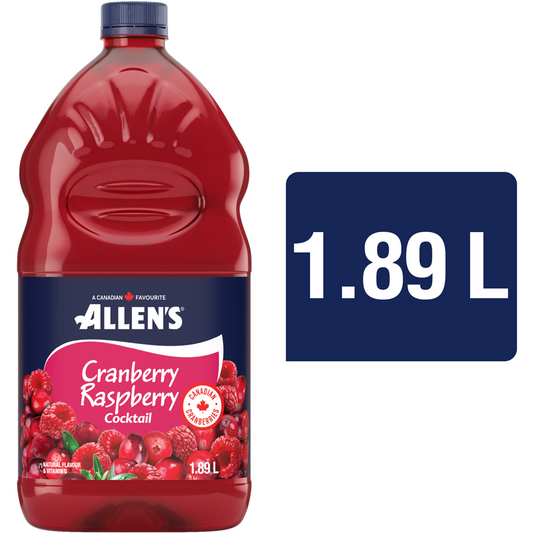Allen's Cranberry Raspberry Cocktail 1.89 Lt.