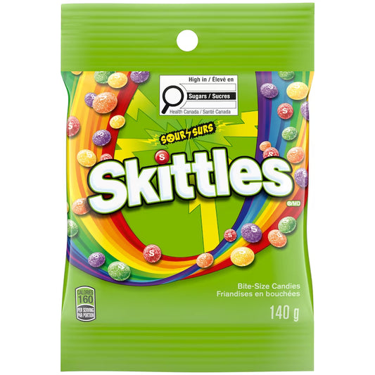 Skittles Sour Gummies Chewy Candy (130 G)