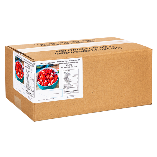 Snowcrest Farms Frozen Diced Strawberries	4 x 1.25 kg