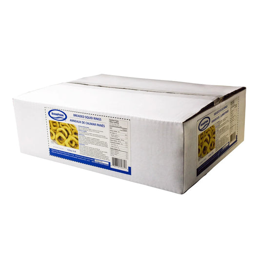 "OceanPrime Frozen Breaded Squid Rings 2-pack", 3.63 kg (8 lb.) per box