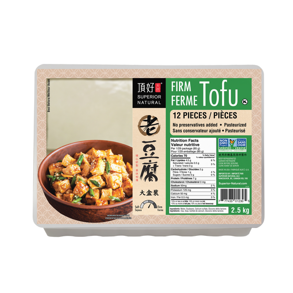 Superior Natural Firm Tofu 12 x 208 g