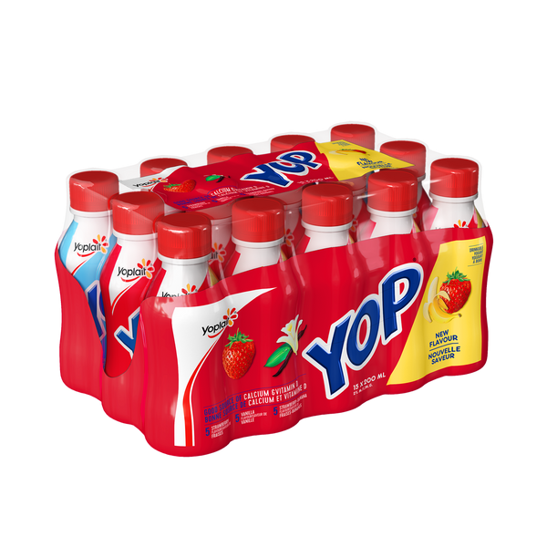 Yoplait Yop Drinkable Yogurt Variety Pack 15 x 200 mL