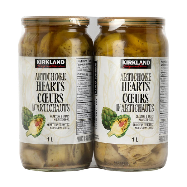 Kirkland Signature Artichoke Hearts in Oil 2 x 1 L