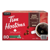 Tim Hortons Dark Roast Single-serve K-Cup Pods Pack of 80, 840g