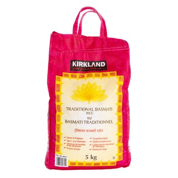 Kirkland Signature Traditional Basmati Rice, 5Kg
