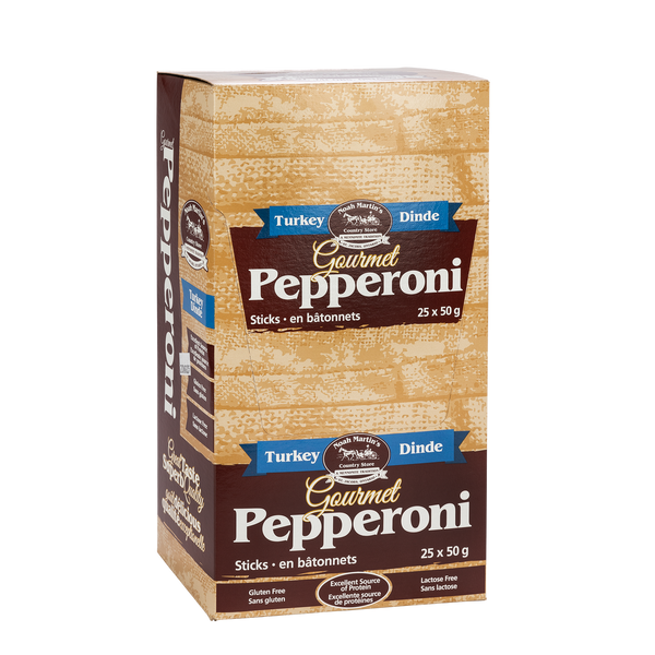 Noah Martin’s Gourmet Turkey Pepperoni Sticks 25 x 50 g