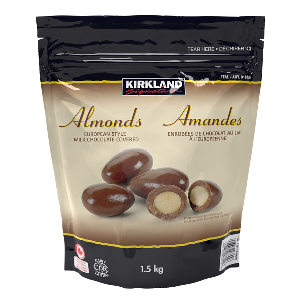 Kirkland Milk Chocolate Almonds 1.5 kg