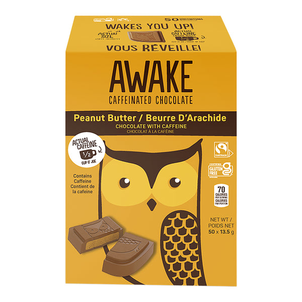 Awake Peanut Butter Chocolate Single Bites 50 x 16.5 g