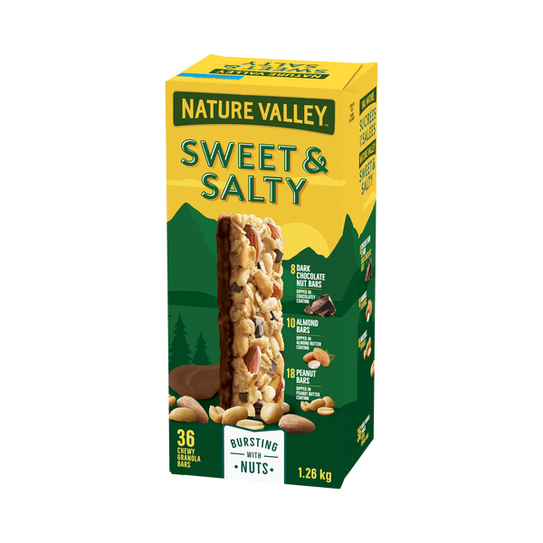 Nature Valley Sweet and Salty Granola Bars Variety Pack	36 x 35 g