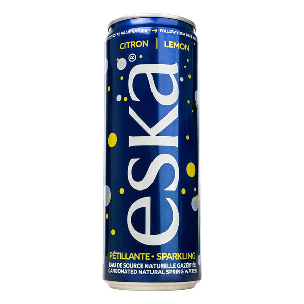 Eska Lemon Carbonated Spring Water 24 x 355 mL