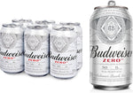 Budweiser Zero Non-Alcoholic Beer 6x355ml Cans, 0.0% Fully Brewed Non-Alcoholic Beer
