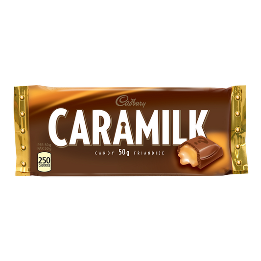 Cadbury Caramilk Chocolate Bars 48 x 50 g