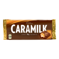Cadbury Caramilk Chocolate Bars	48 x 50 g