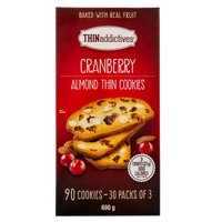 THINaddictives Cranberry Almond Thin Cookies 690 g
