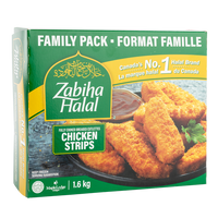 Zabiha Halal Frozen Chicken Breast Strips 1.6 kg