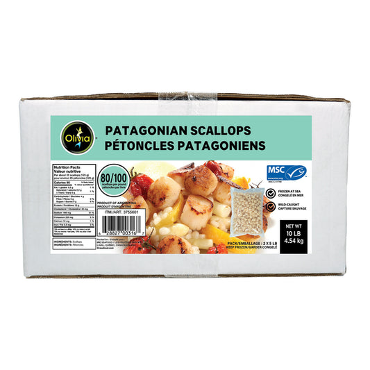Olivia Patagonian Scallops 4.54 kg