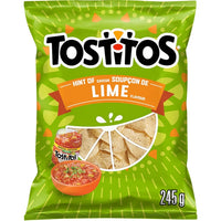 Tostitos Hint of Lime Restaurant Style Tortilla Chips, 245 g