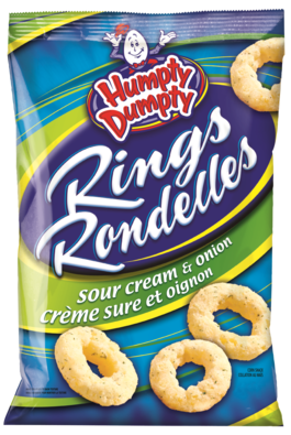 Old Dutch Humpty Dumpty Sour Cream & Onion Rings, 265 g