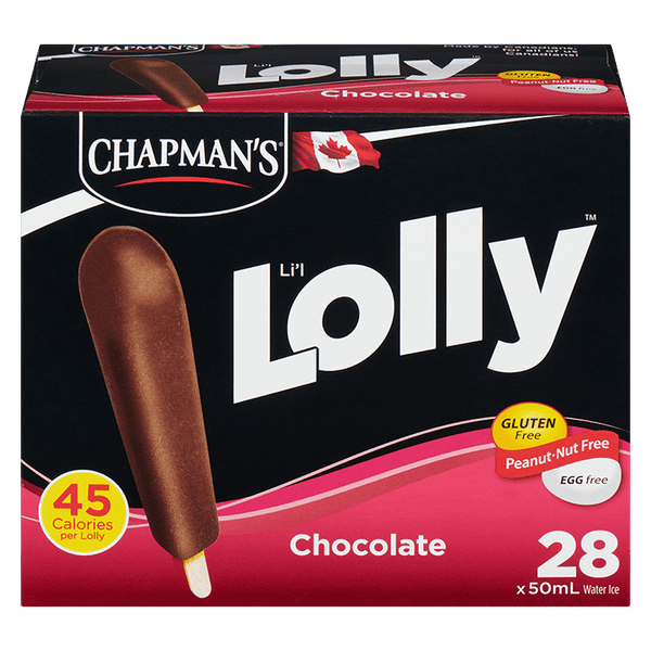 Chapmans Superlollies Chocolate 28pk 28x50ml