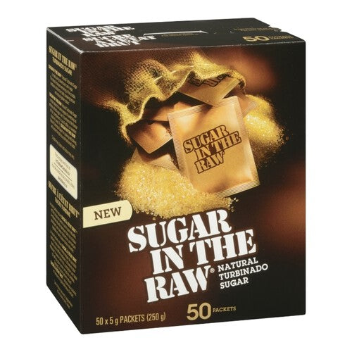 Sugar In The Raw  50 X 5G Packets 250 G